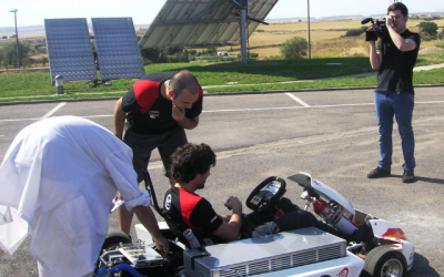 Kart de pila de combustible para competición internacional